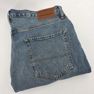 Lucky Brand 410 Blue Jean Mens 40X30 Athletic Straight Fit Comfort Stretch NEW